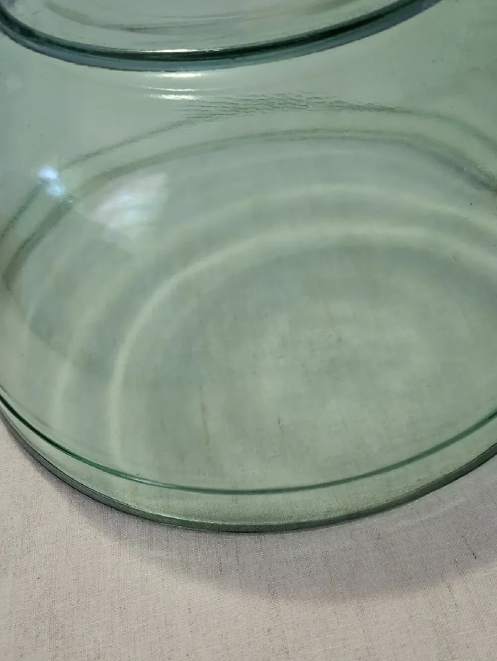 Vintage Rare Collectible Anchor Hocking Green Color Ovenware 4 Qt Mixing Bowl
